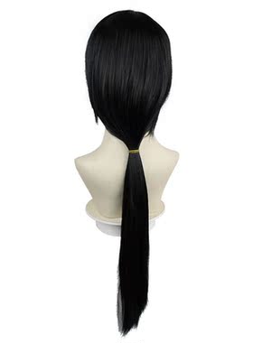 黑色火影忍者 宇智波鼬 APH王耀 夜刀神狗朗cos假发仿真头发