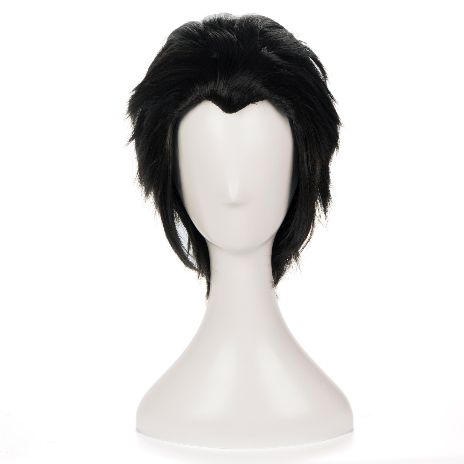 冰上的尤里YURI!on ICE 胜生勇利 cos假发 黑色大背头