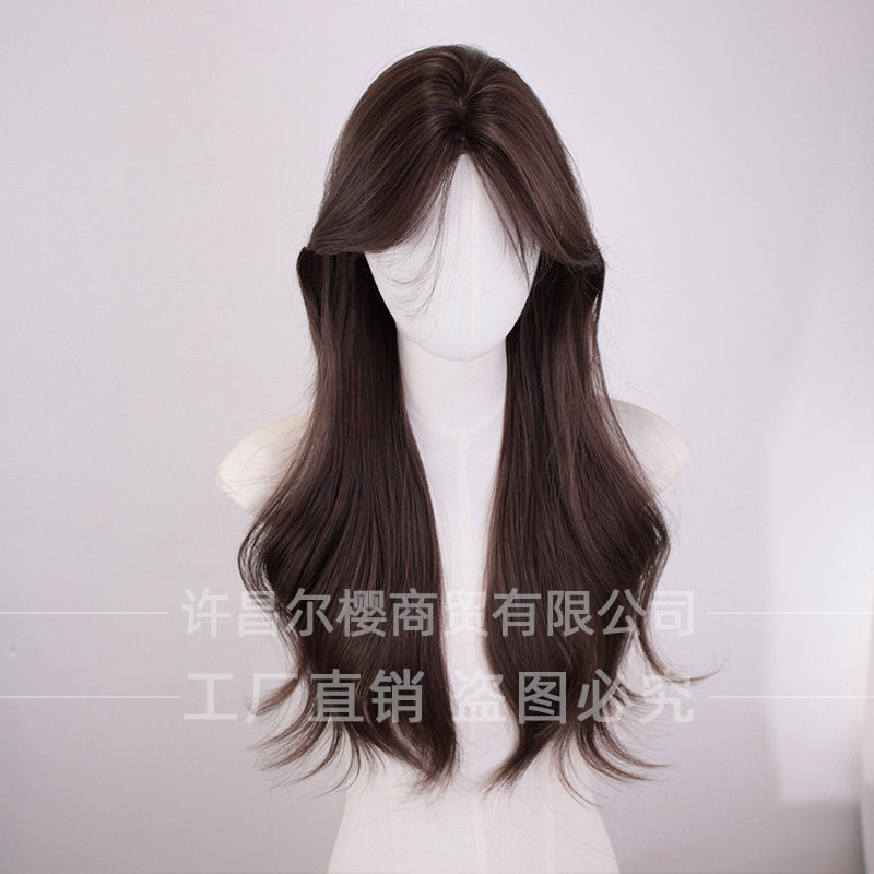 尔樱假发女中分长发日常网红lolita夏季新款自然甜美全头套式