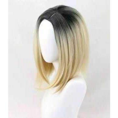 动漫假发 cosplay发 渐变色假发玫瑰网短卷发wig渐变发头套