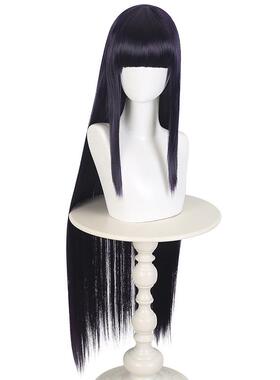 火影忍者 日向雏田cos假发女深蓝色古装长直发疾风传日向