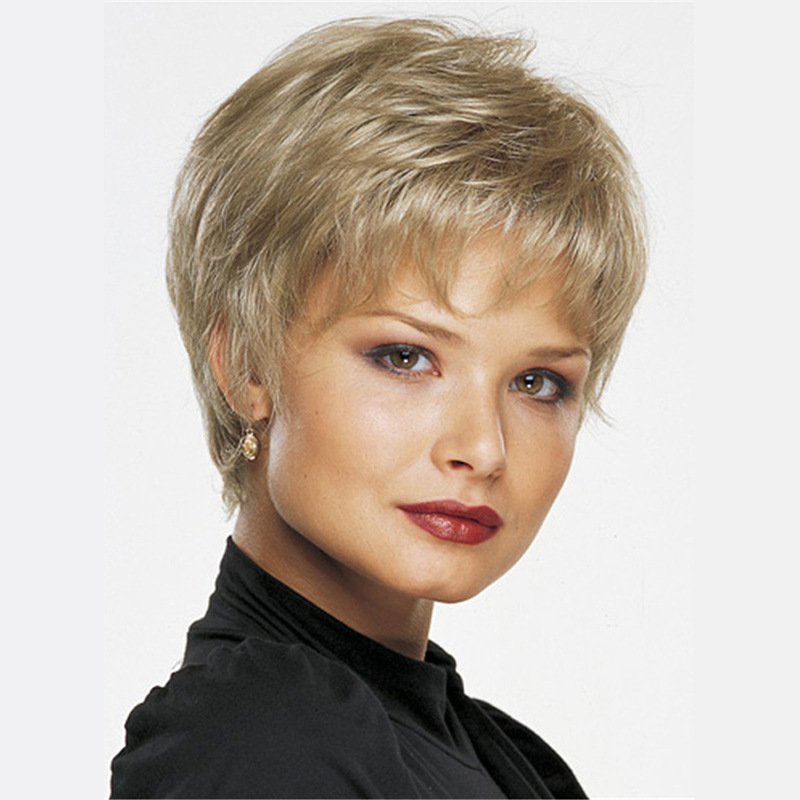 假发短发欧美假发 Blonde 假发厂家直供 速卖通亚马逊货源