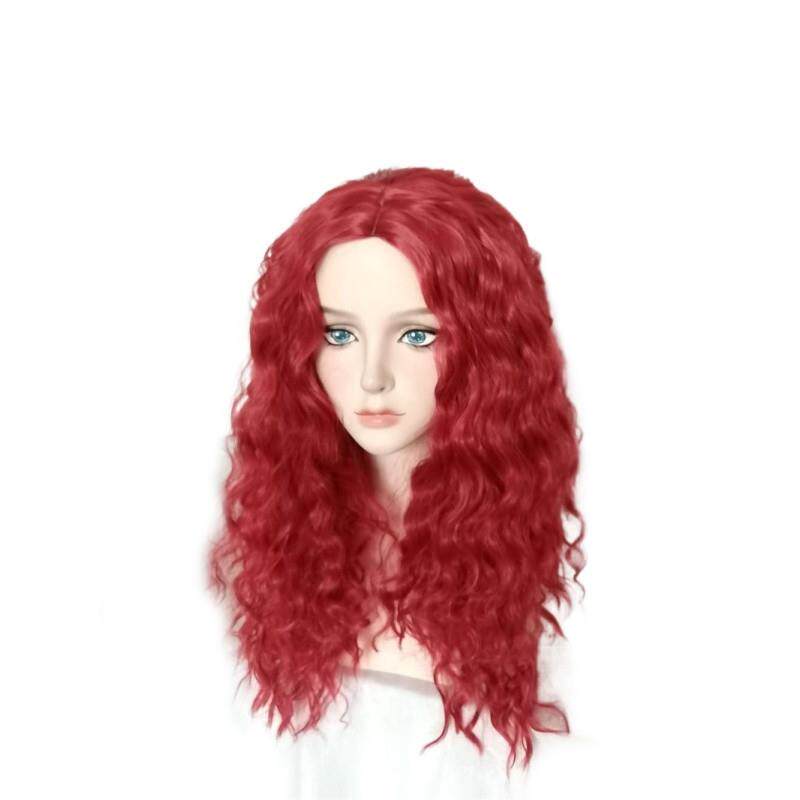 2025新款后裔4 Descendants 4 星光继承者 蓝色红色长卷发COS假发