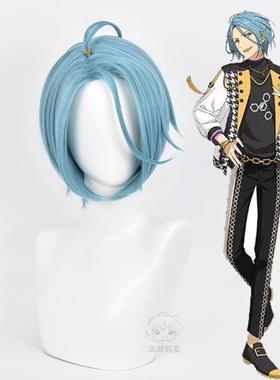 偶像梦幻祭2 ES Crazy B HIMERUcosplay灰蓝色 cos假发