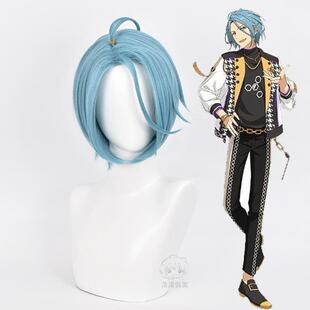 偶像梦幻祭2 ES Crazy B HIMERUcosplay灰蓝色 cos假发