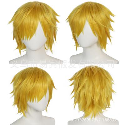 易宾海贼王 sanji山治假发 动漫假发穆里尼奥WIG