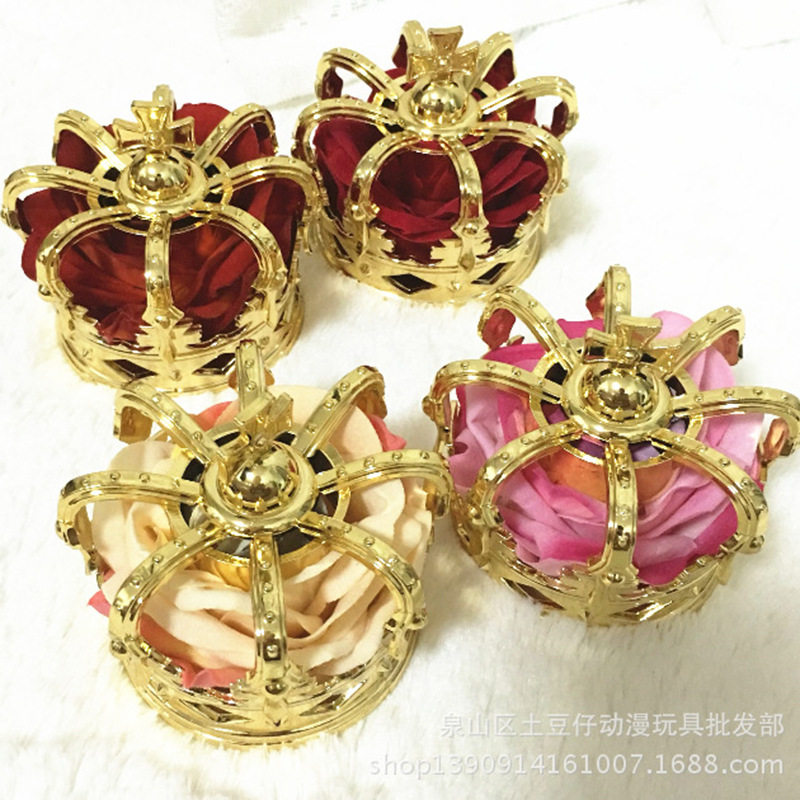 lolita头饰国王女王加冕金发饰