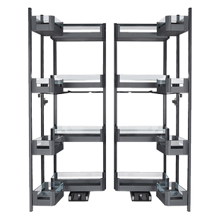 KICHAN凯畅璀璨玻璃板式系列厨房高柜大怪物拉篮家用开门式零食柜