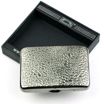 工厂直批时尚20支装 金属夹片铁质香烟盒 创意个性自动开盖烟盒