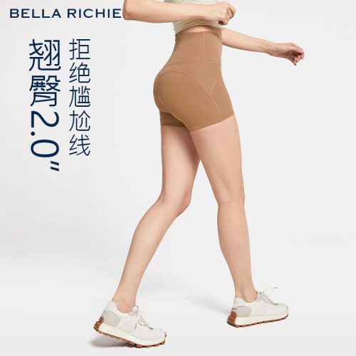 无尴尬线三分健身裤瑜伽服短裤