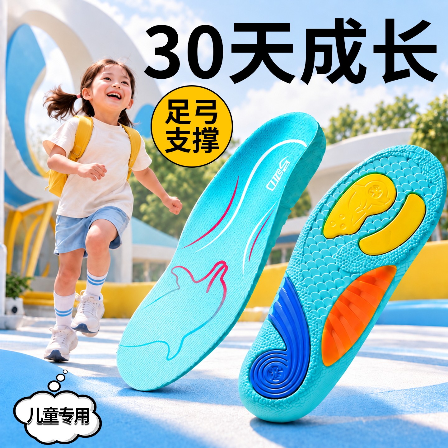 儿童足弓支撑防滑耐磨软弹江博士图片
