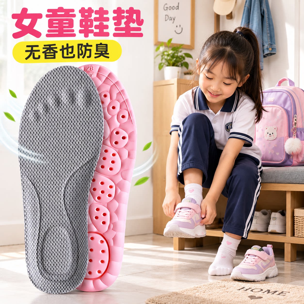 至皓恩鞋垫女童专用鞋垫运动气垫
