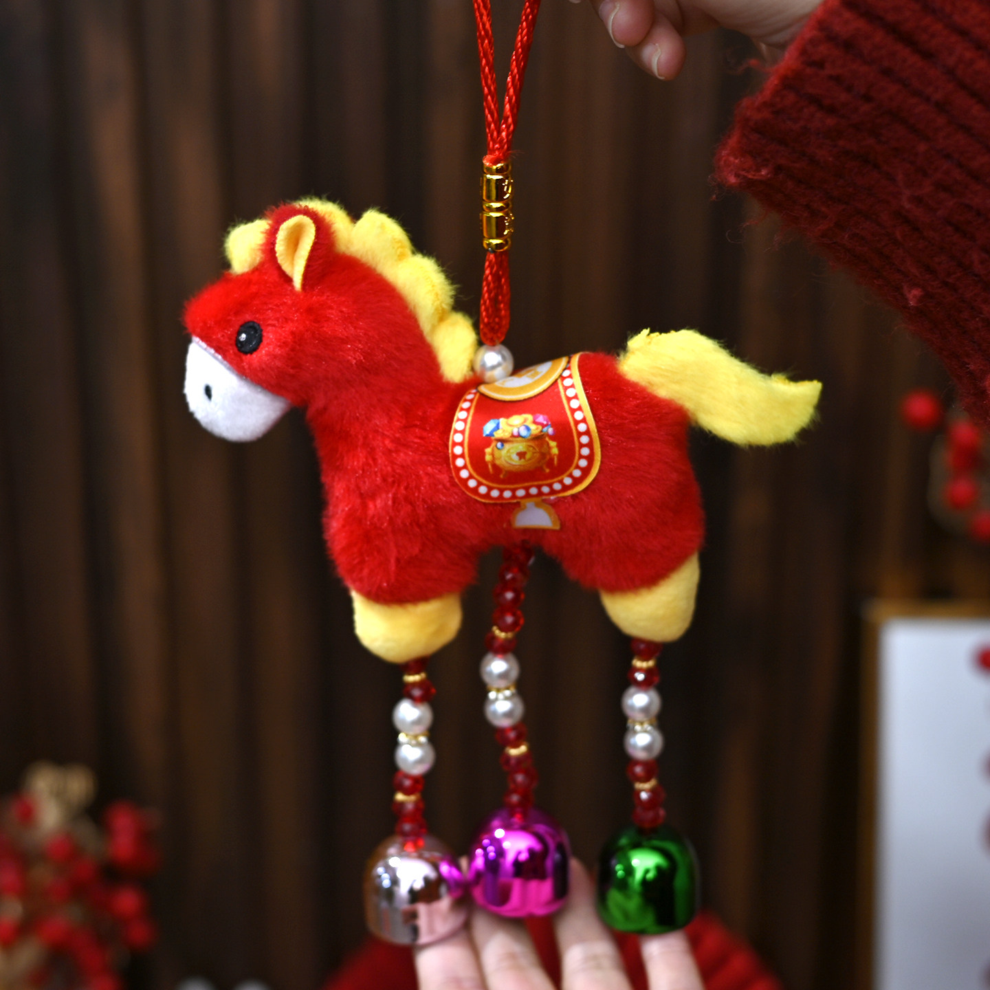 2026马年生肖挂饰风铃挂件过年小礼品新年春节铃铛装饰布置吉祥物,节庆用品/礼品,挂饰/生肖挂饰,淘宝优惠券,粉丝福利购,淘宝优惠卷