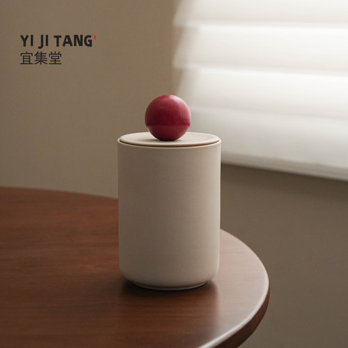 宜集堂直口中古风茶叶罐精品高档装罐子便携绿茶红茶储茶存茶罐
