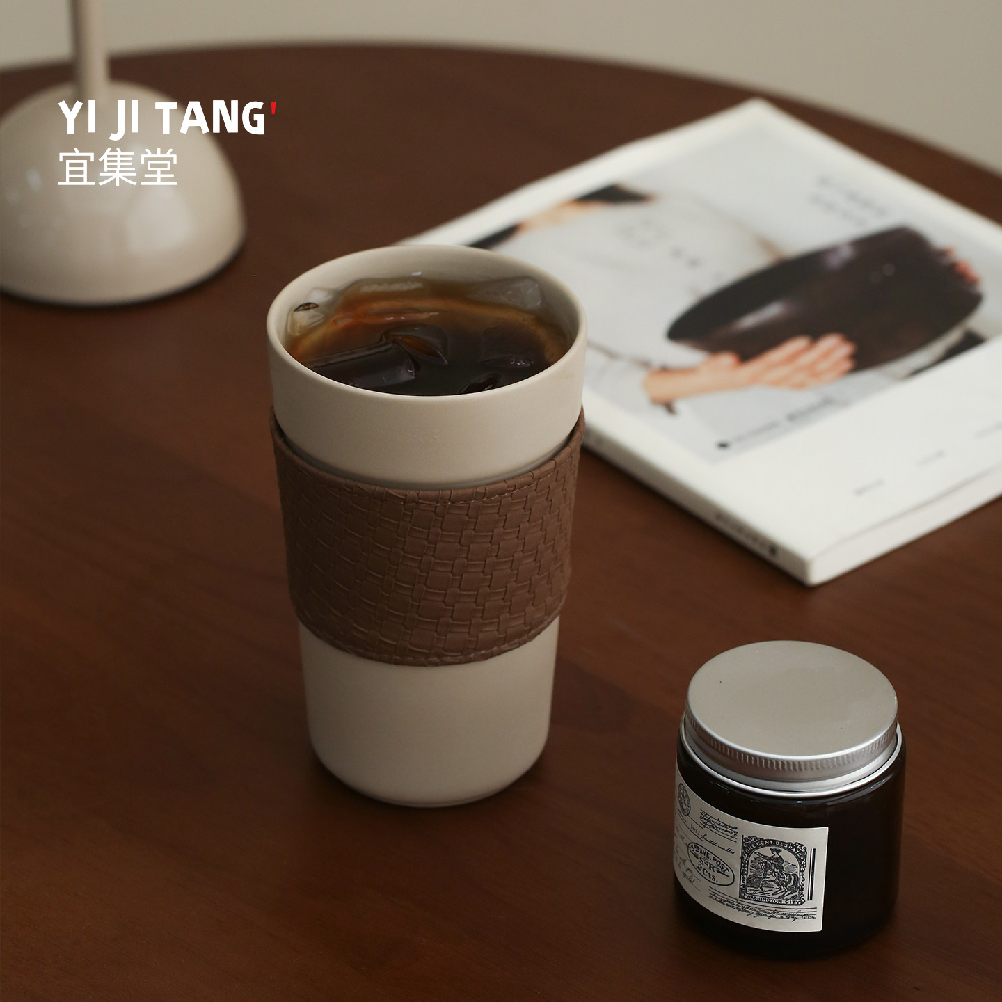 宜集堂Gewen中古风咖啡杯陶瓷水杯子高级感美式办公室家用可乐杯