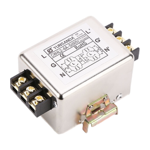 EMI单相交流电源滤波器220v抗干扰CW4L2-10A-R1导轨端子10A20A30A