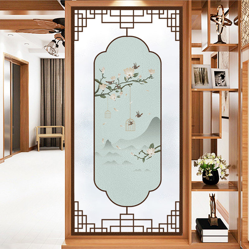 中国风办公室装饰防窥视玻璃贴膜