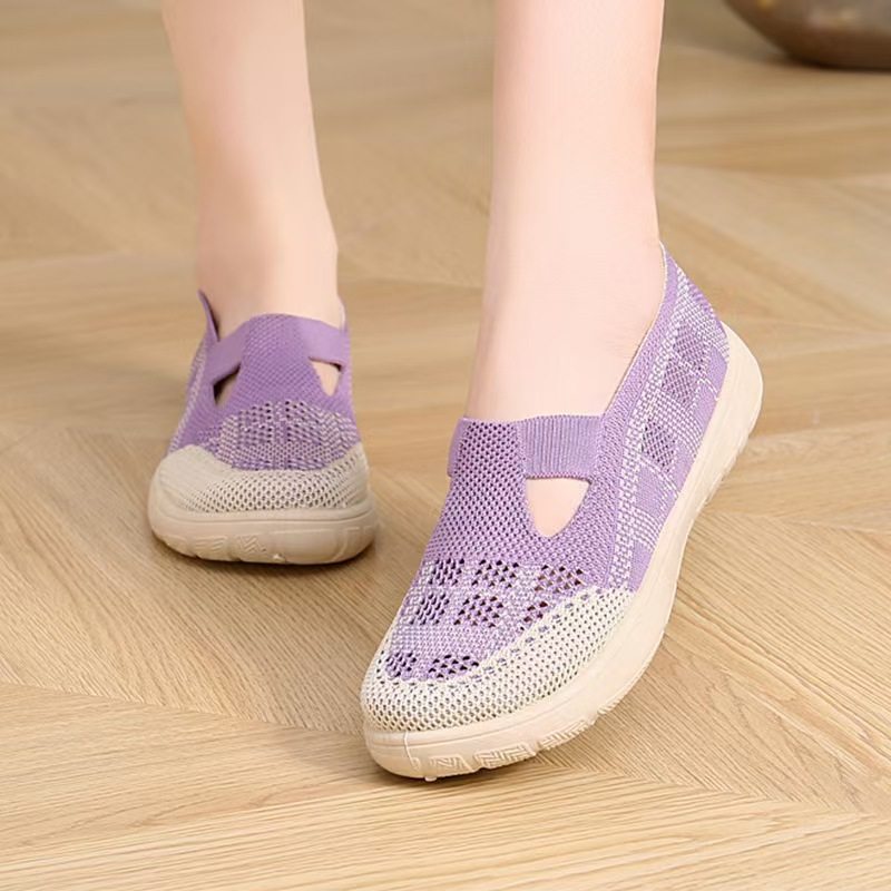 老北京布鞋女夏季新款飞织透气女网鞋轻便舒适镂空百搭网面妈妈鞋,女鞋,网面鞋,淘宝优惠券,粉丝福利购,淘宝优惠卷