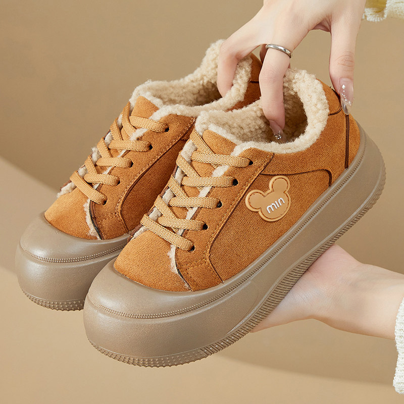 冬季新款时尚休闲女棉鞋2025新款加绒加厚保暖厚底百搭女棉靴,女鞋,棉鞋,淘宝优惠券,粉丝福利购,淘宝优惠卷