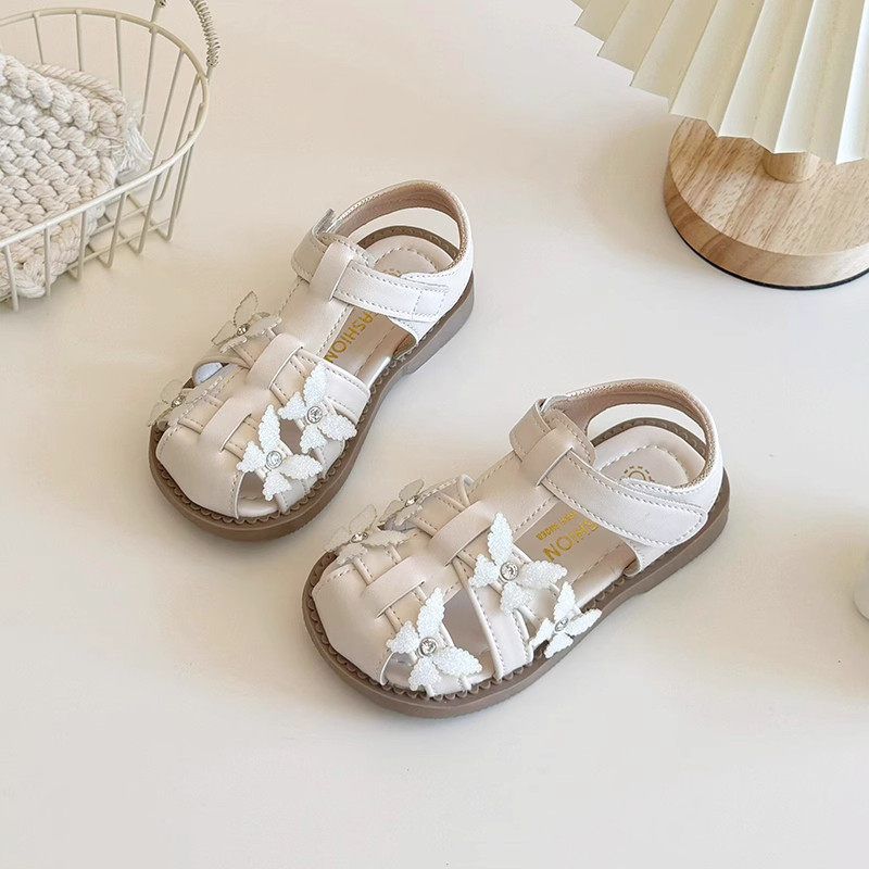 法国Uamtor女童凉鞋包头2026夏季新款小女孩罗马鞋韩版防滑公主鞋