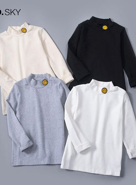 韩国AS品牌男童秋冬半高领内搭打底衫儿童中大童2025新款洋气长袖