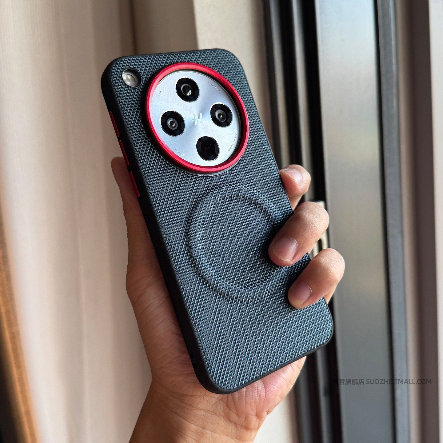 索哲适用于oppofindx8手机壳OPPO新品findx8个性蓝色科纳纹x8s+全包磁吸防摔ultra大孔金属镜头按键pro防指纹