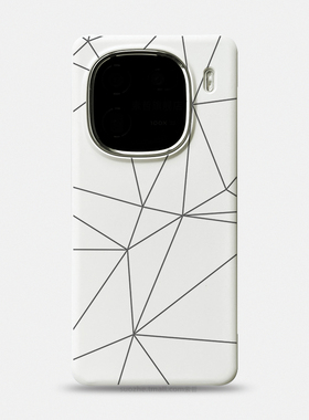 适用于iqoo12手机壳vivo新品爱酷11s男女款极简个性创意几何线条iQOO13大孔半包超薄磨砂硬壳pro高级感白色套