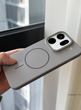 索哲适用于oppofindx9pro手机壳oppo新品findx9男女款全包超薄肤感磨砂硬壳findx8钛灰色细圈磁吸ultra防指纹