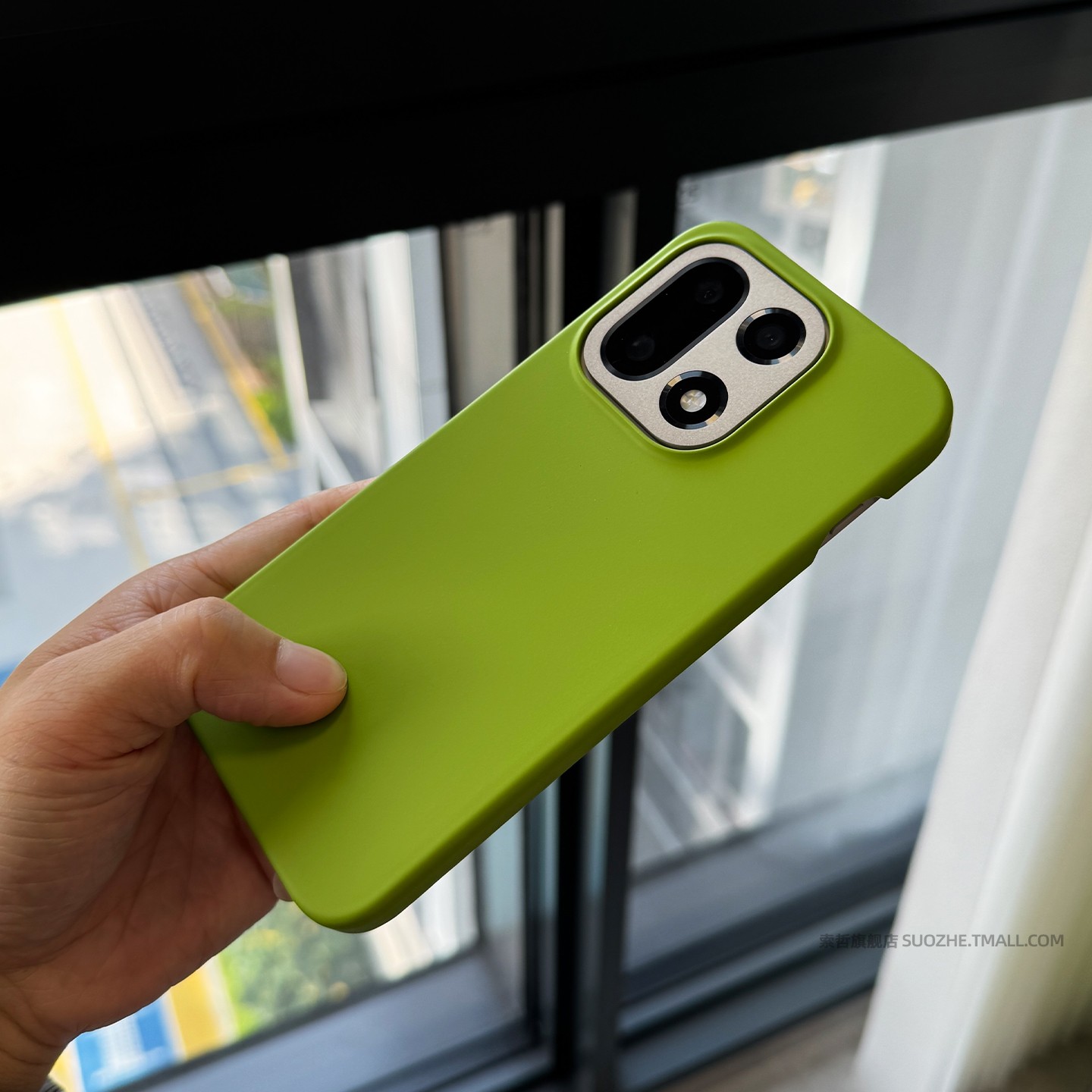 索哲适用于一加15手机壳小众个性好看的芥末绿1+ace6半包超薄磨砂硬壳ace5pro内置磁吸13t大孔镜头不包12纯色