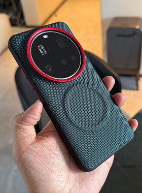 索哲适用于小米15ultra手机壳金属镜头按键17ultra简约个性蓝色科纳纹强磁吸14ultra保护套mi3全包耐脏防指纹
