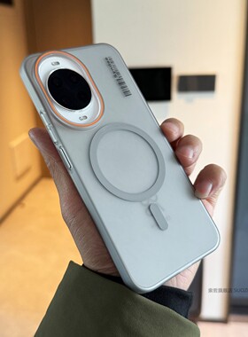 索哲适用于华为nova14pro手机壳半透明磨砂nova14全包超薄冰雾磁吸充电ultra高级感钛灰色nova13镜头不包12硬