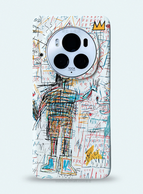 适用于荣耀magic7pro手机壳新款magic6小众个性创意欧美风艺术涂鸦magic5白色半包超薄磨砂防指纹保护套4大孔