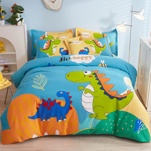 卡通全棉磨毛四件套2025新款加厚