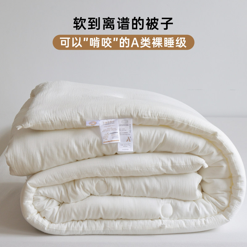 高端被子冬被加厚保暖棉被芯春秋被宿舍单人学生冬季被褥四季通用,床上用品,化纤被,淘宝优惠券,粉丝福利购,淘宝优惠卷