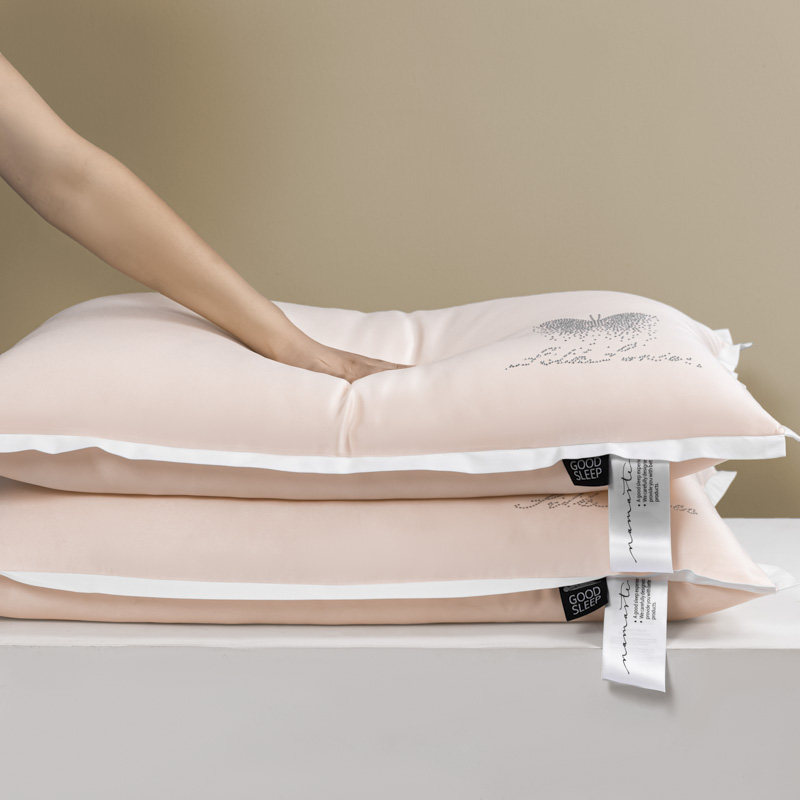 蚕丝枕芯超柔软护颈椎低枕女单人家用矮枕男助睡眠薄枕头一对整头