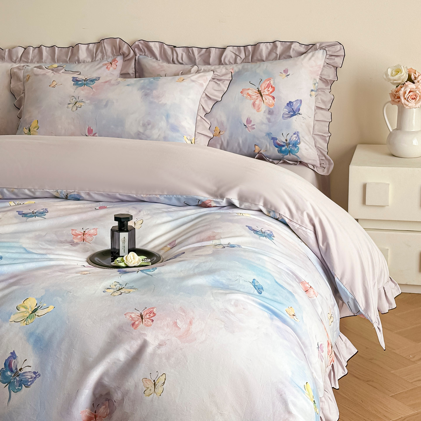 韩式高级感纯棉四件套100全棉床上用品2026新款床单被套被罩床笠4