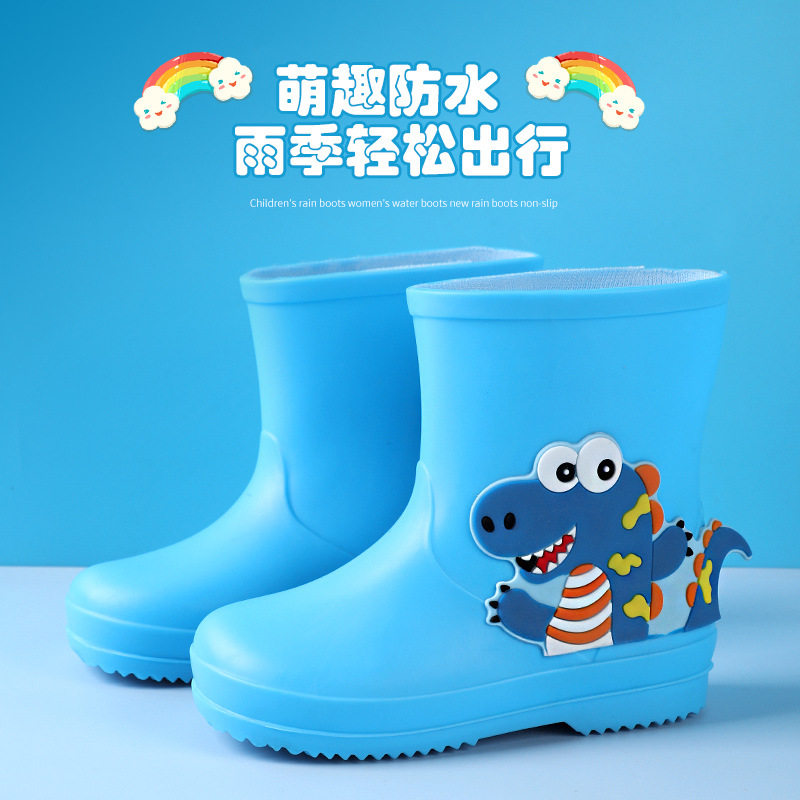 儿童可爱雨鞋防水防滑2-6岁小童雨靴幼儿胶鞋宝宝水鞋卡通套鞋