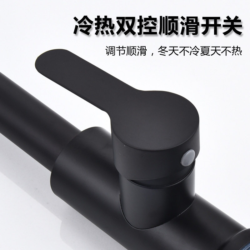 烤漆抽拉厨房水龙头洗菜