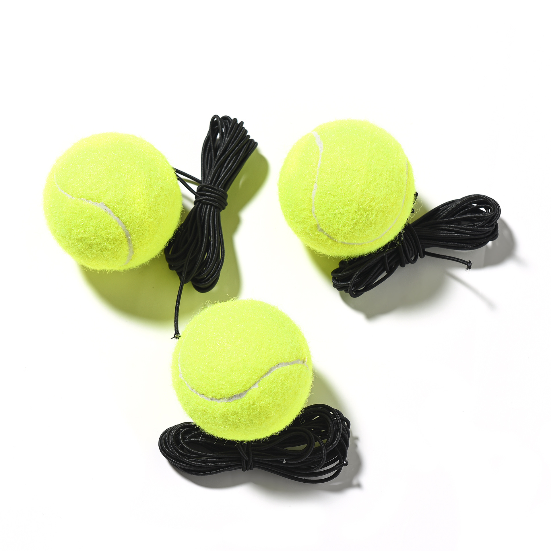 Large quantity and high price tennis ball with rope single person training high elastic and resistant tennis ball for sports