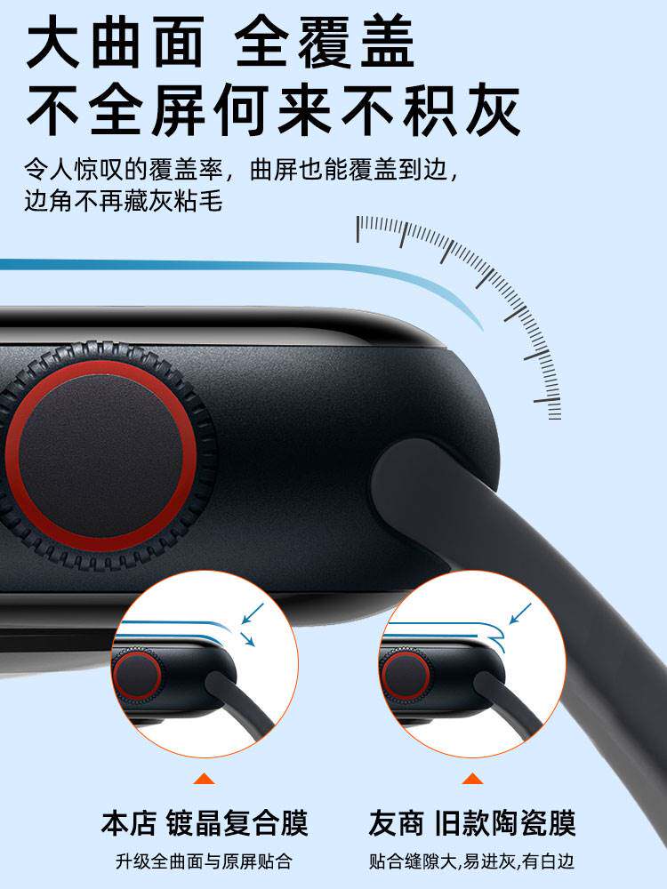 精菲适用于苹果iwatch8手表s9保护膜s8钢化applewatch6watch7表膜3watchse5/s6s5s4s3iwatchs贴s7Ultra4SE2wa高性价比高么？