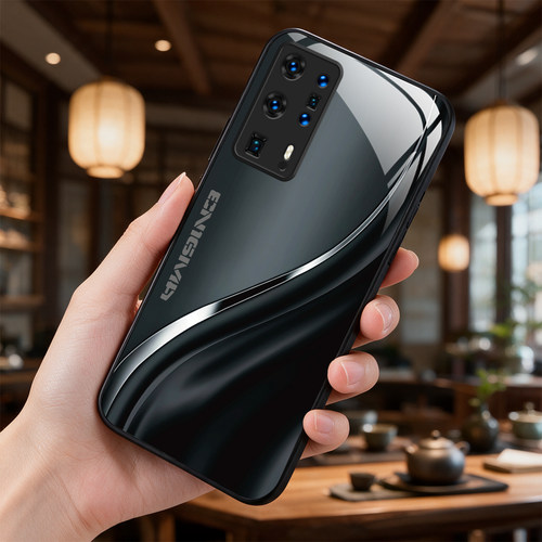 【华为 P40 Pro+专用】A10052奢华冰透玻璃手机壳，券后价只要38元