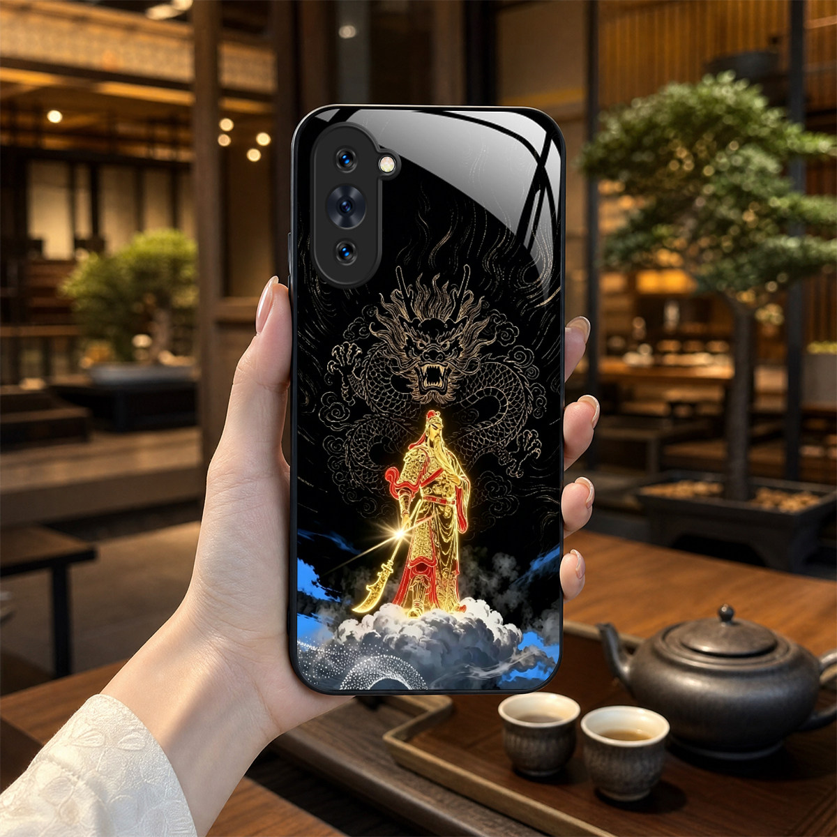 【华为 nova 10专用】A11685关云长奢华冰透玻璃手机壳，券后价只要38元