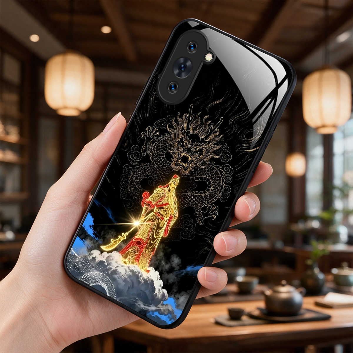【华为 nova 10 Pro专用】A11685关云长奢华冰透玻璃手机壳，券后价只要38元