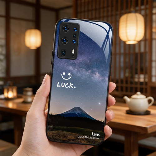 【华为 P40 Pro+专用】A10067奢华冰透玻璃手机壳，券后价只要38元