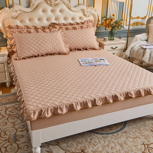 纺如人生水洗棉防滑床笠