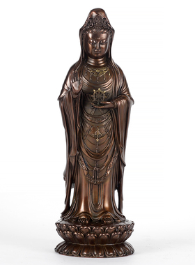 知柿黄铜风水平安中式佛台客厅