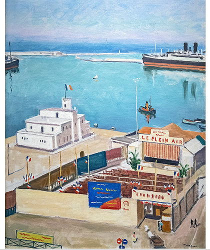 K348【法国】阿尔伯特·马尔凯(Albert Marquet)绘画油画图片图库