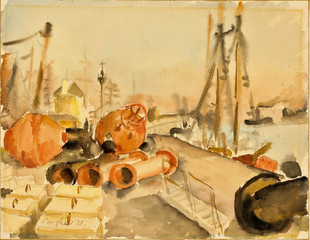 M052【德国】爱德华·巴格尔（Eduard Bargheer）绘画电子图库