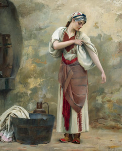 K537【希腊】西奥多·拉利斯（Theodoros Rallis）油画图库