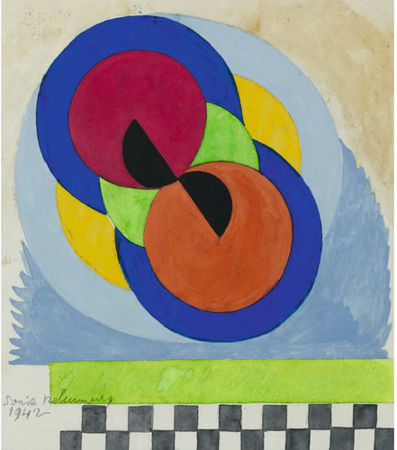 M515【法籍】索尼娅·德劳内（Sonia Delaunay）绘画网传图库